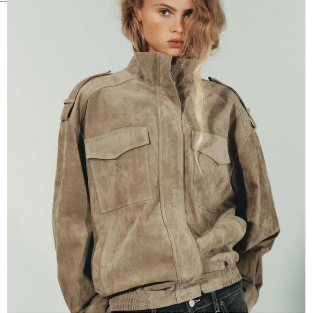 Zara Viral Suede Jacket XS - Picture 1 of 4